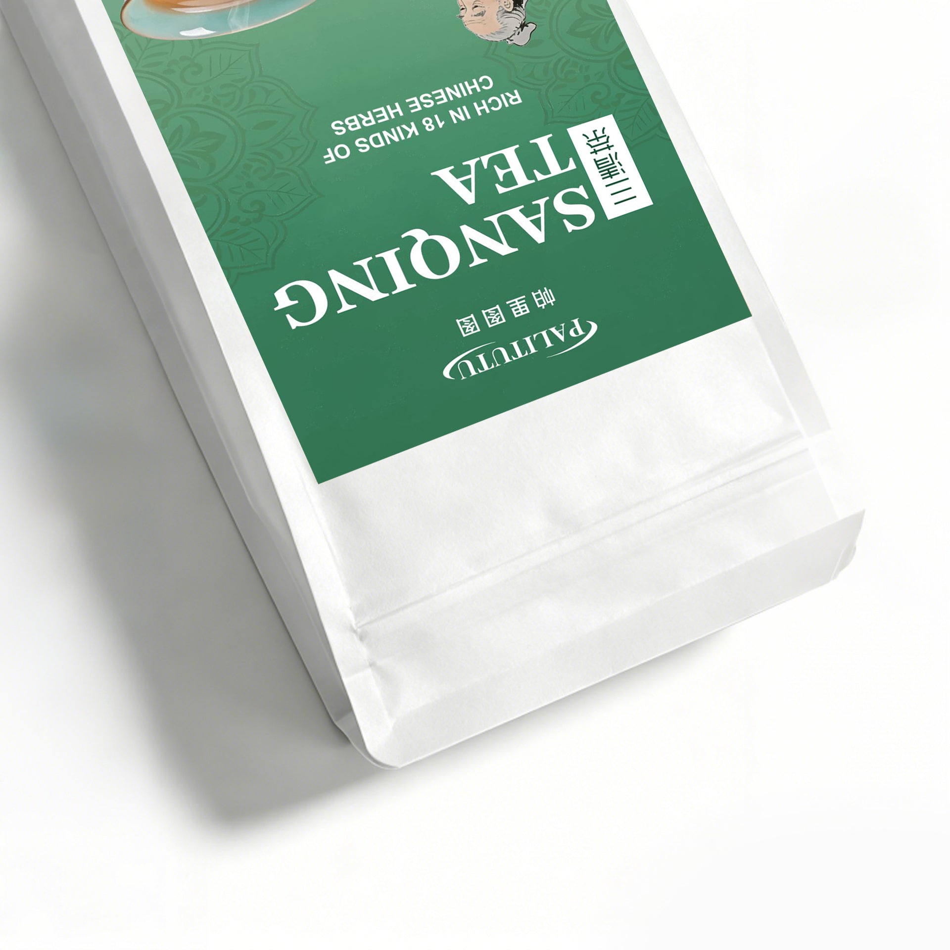 PALITUTU Sanqing Herbal Tea 18 Natural Herb Blend, Natural Halitosis Relief For Persistent Bad Breath, Bitter Dry Mouth & Bloated Gut, Cooling Internal Heat, Caffeine-Free Daily Digestive Support Pyramid Tea Bags