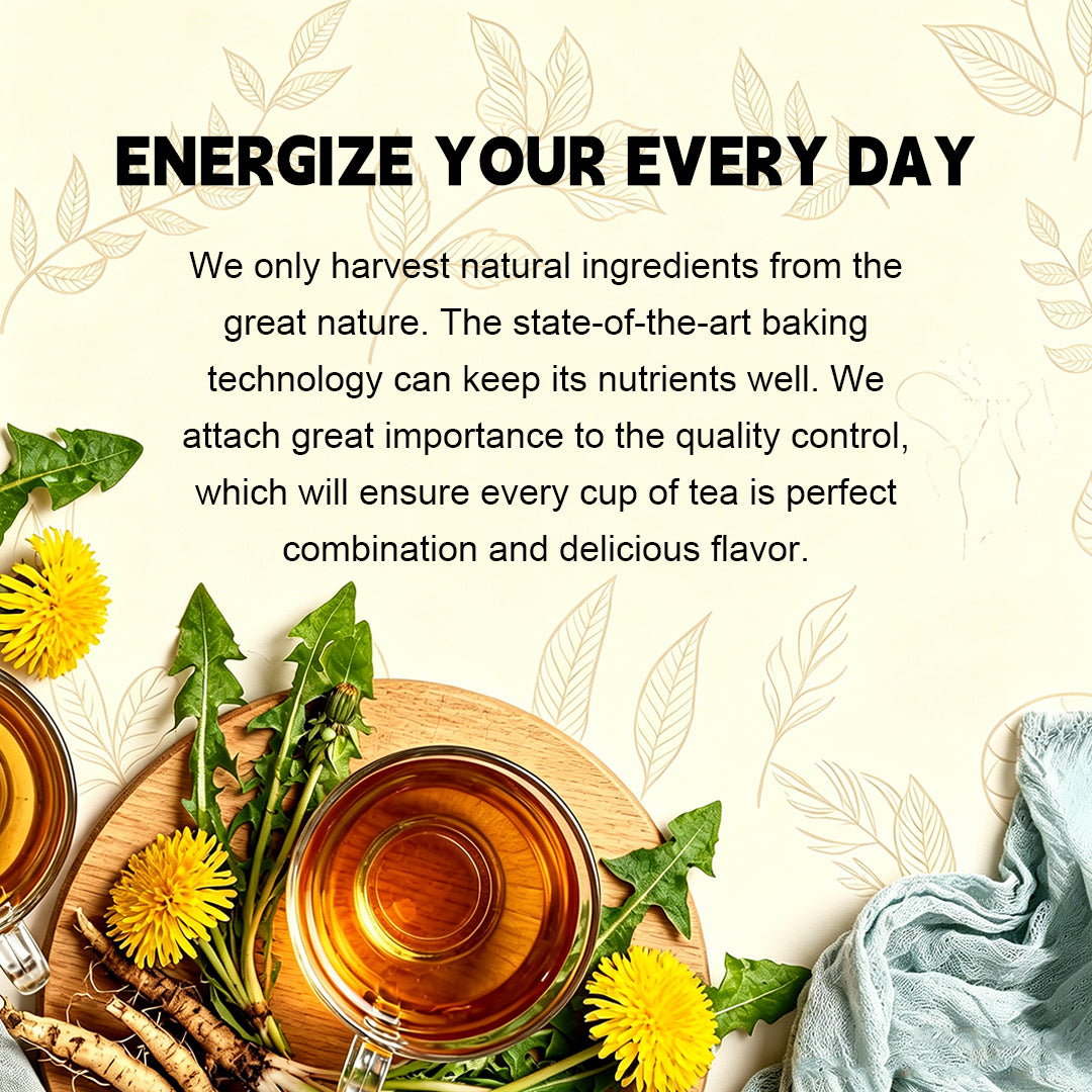 Soothe Eye Strain & Boost Immune Honeysuckle Dandelion Detox Tea Sachets, Natural Caffeine-Free Gentle Energy, Relieve Body Burden From Greasy Meals, Hot Cold Brew Biodegradable Tea Bags For All Daily Scenes