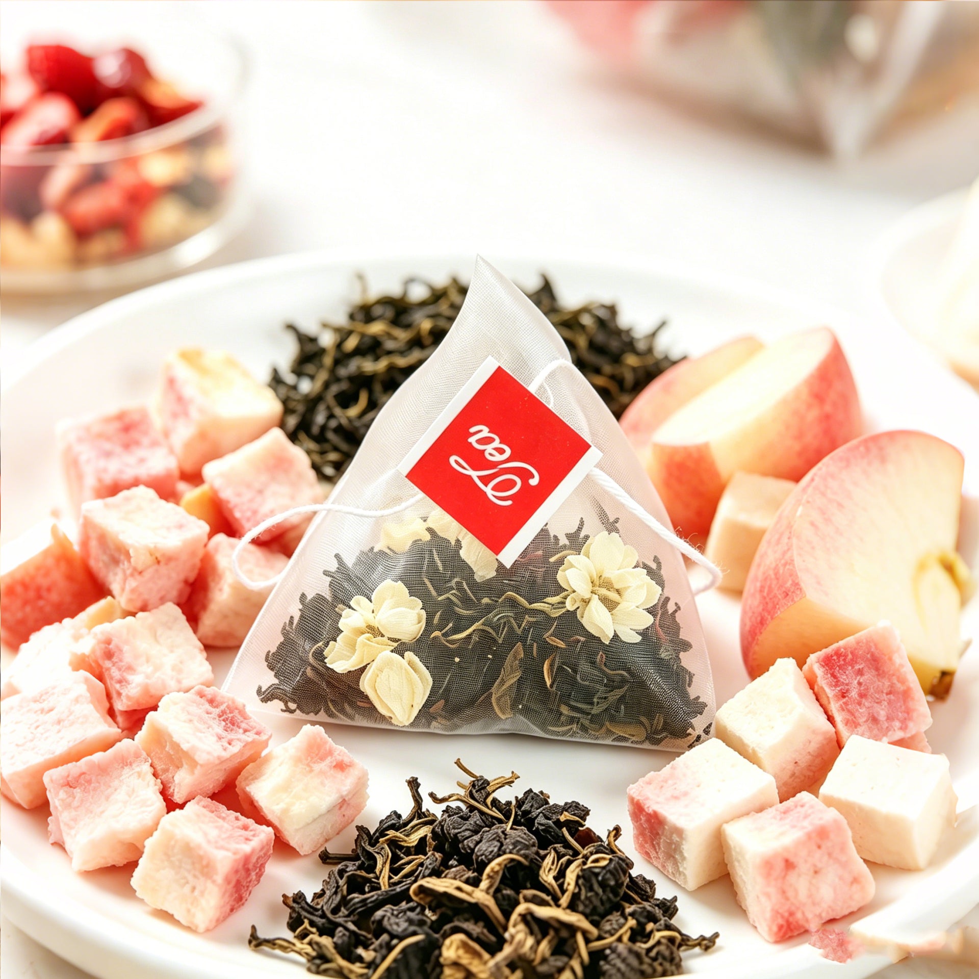 PALITUTU Sweet Peach Oolong Tea, Rich Natural Peach Fragrance Smooth Mellow Taste, Zero Sugar Zero Calorie Herbal Drink, Antioxidant-Rich For Daily Detox & Gentle Body Relaxation, Quick Ship For Hot & Cold Brewing