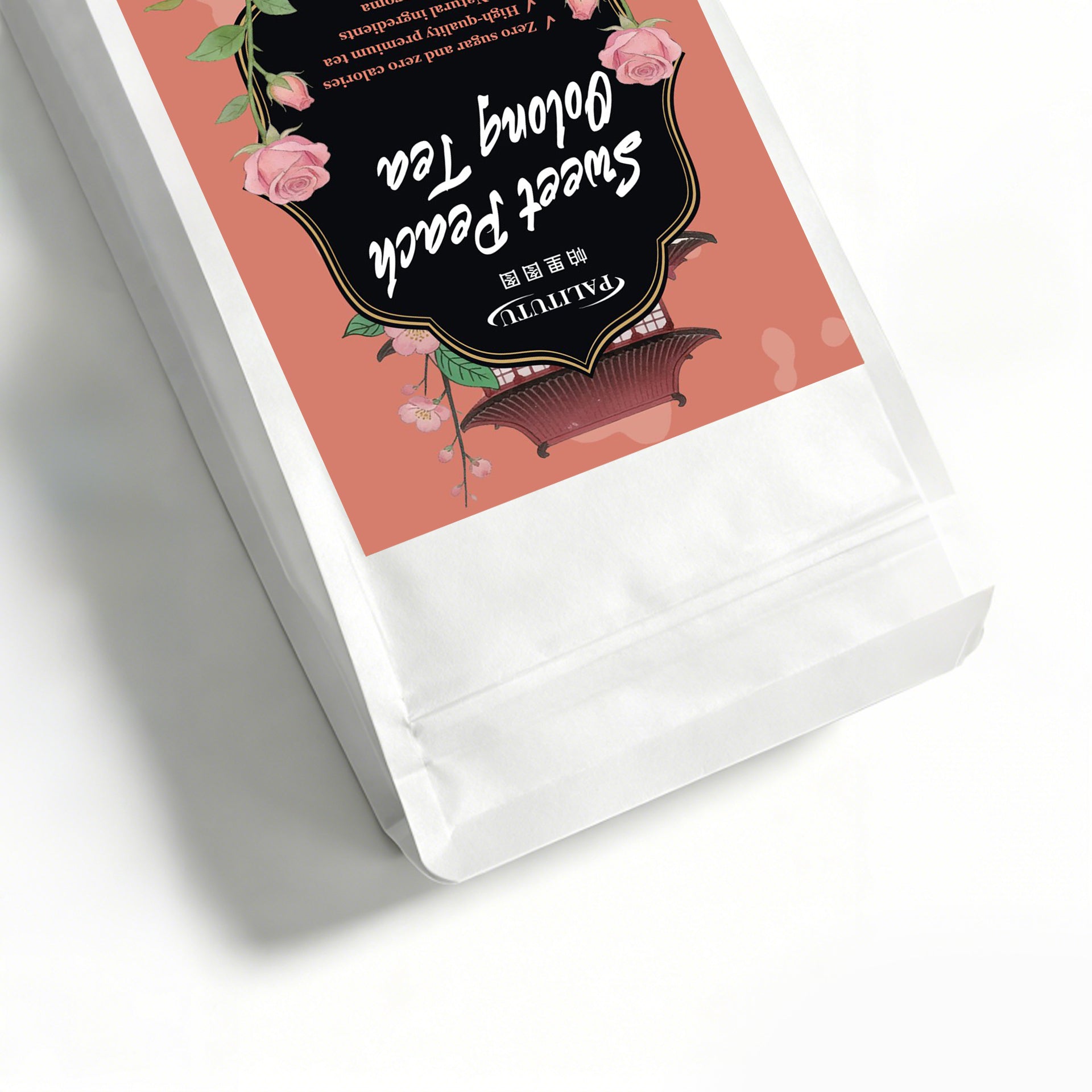 PALITUTU Sweet Peach Oolong Tea, Rich Natural Peach Fragrance Smooth Mellow Taste, Zero Sugar Zero Calorie Herbal Drink, Antioxidant-Rich For Daily Detox & Gentle Body Relaxation, Quick Ship For Hot & Cold Brewing