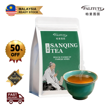 PALITUTU Sanqing Herbal Tea 18 Natural Herb Blend, Natural Halitosis Relief For Persistent Bad Breath, Bitter Dry Mouth & Bloated Gut, Cooling Internal Heat, Caffeine-Free Daily Digestive Support Pyramid Tea Bags