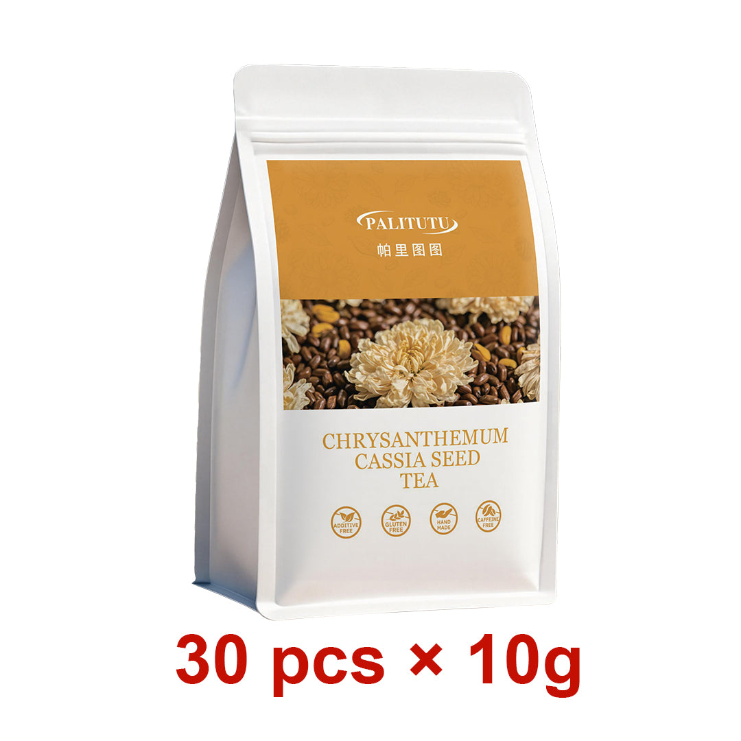 Chrysanthemum Cassia Seed Eye Recovery Wellness Tea Bags, Balanced Multi-Herb Formula With Goji & Burdock Root, Reduce Digital Eye Strain, Cool Body Heat, Fix Dull Skin & Bad Breath For Long Screen Users