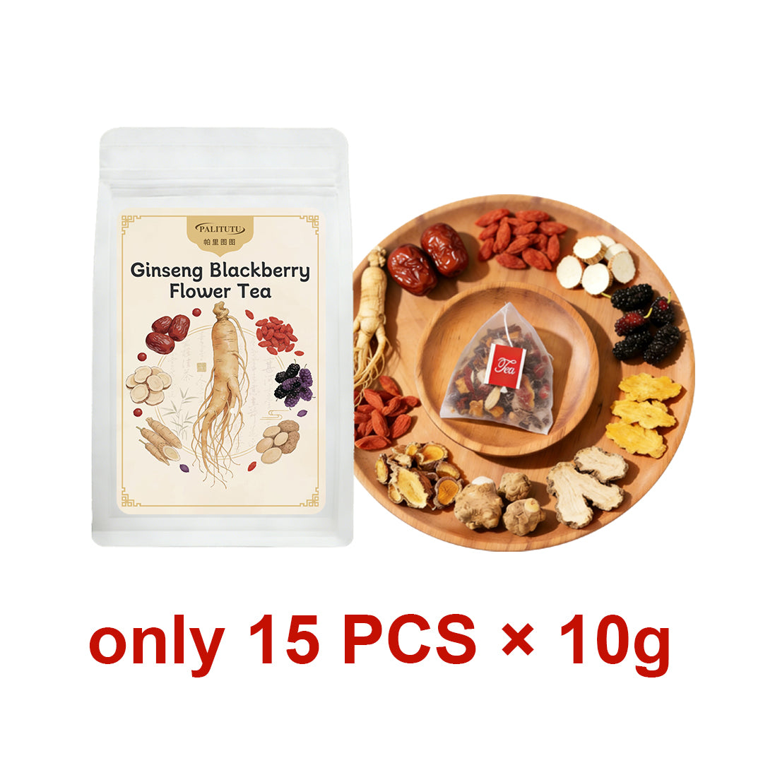 Men’s Daily Vitality Ginseng Mulberry Herbal Tea Sachets, 7-In-1 Wild Herbal Complex With Maca & Goji, Natural Energy Booster To Beat Daytime Fatigue, Earthy Fruity Low-Sip Tonic For Busy Guys & Night Shift Workers