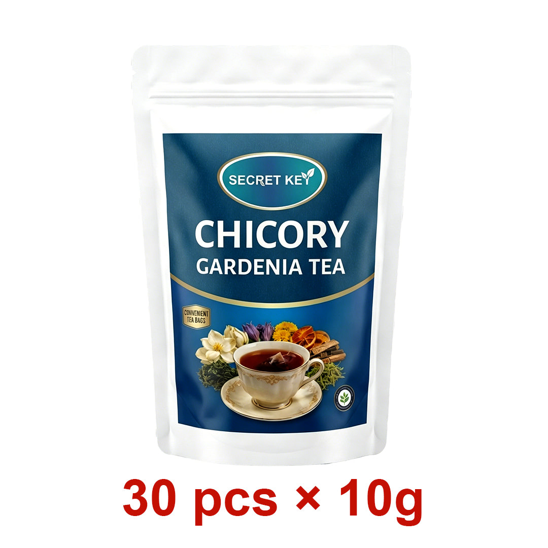 Refreshing Gardenia Chicory Floral Cooling Tea Sachets, Natural Soothing Blend For Hot Weather & Air Conditioning Dryness, Boost Mild Immune Support, Zero Artificial Additives, Quick Steep Hot Cold Brew Self-Care Drink For Office & Outdoor Use