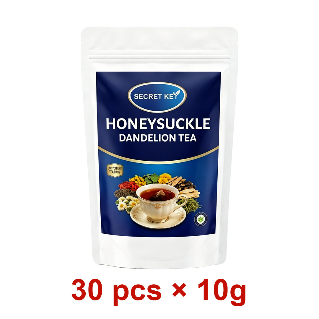 Soothe Eye Strain & Boost Immune Honeysuckle Dandelion Detox Tea Sachets, Natural Caffeine-Free Gentle Energy, Relieve Body Burden From Greasy Meals, Hot Cold Brew Biodegradable Tea Bags For All Daily Scenes