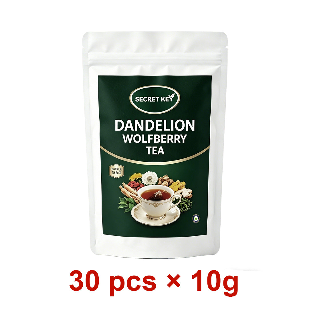 Dandelion Goji Liver Kidney Detox Tea Bags, 8 Herb Blend Eases Bloating & Water Retention, Caffeine-Free Gentle Energy For Late Nights & Greasy Meals, Hot Cold Brew Daily Wellness Infusion