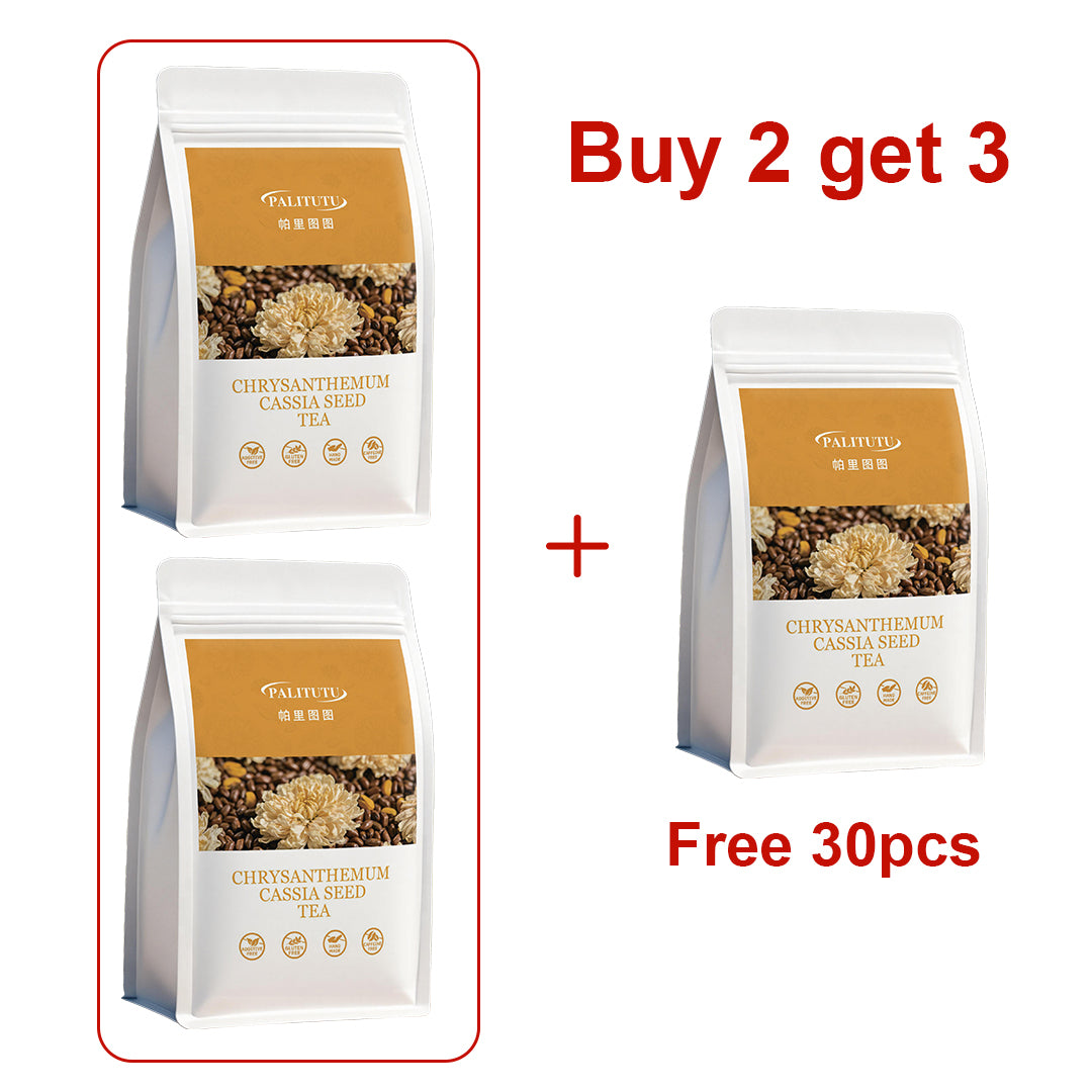 Chrysanthemum Cassia Seed Eye Recovery Wellness Tea Bags, Balanced Multi-Herb Formula With Goji & Burdock Root, Reduce Digital Eye Strain, Cool Body Heat, Fix Dull Skin & Bad Breath For Long Screen Users