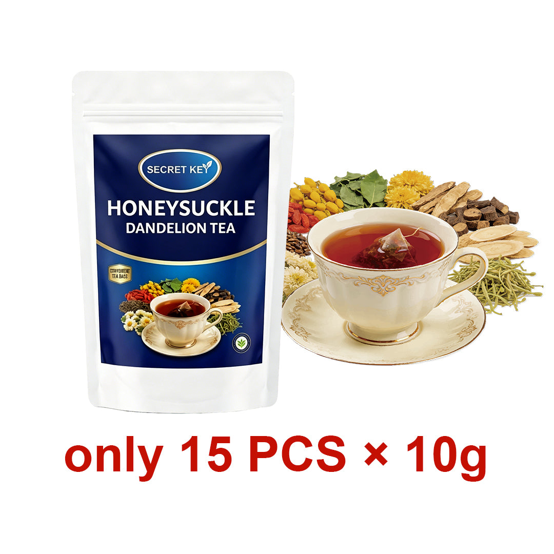 Soothe Eye Strain & Boost Immune Honeysuckle Dandelion Detox Tea Sachets, Natural Caffeine-Free Gentle Energy, Relieve Body Burden From Greasy Meals, Hot Cold Brew Biodegradable Tea Bags For All Daily Scenes