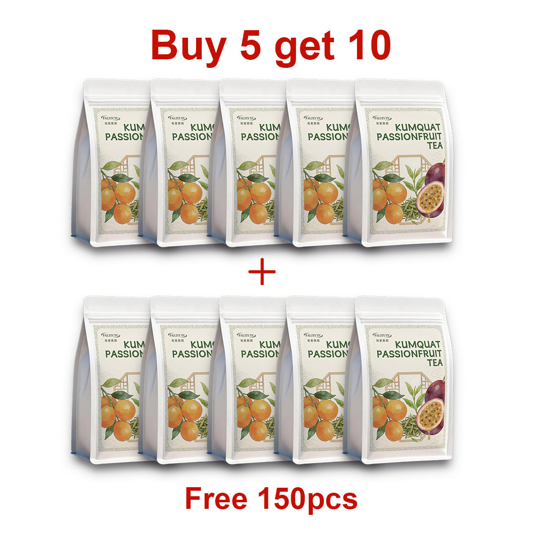 Summer Must-Have Vitamin C Fruit Infusion, PALITUTU Caffeine-Free Kumquat Passion Fruit Tea Bags, Freeze Dried Real Fruits Only, No Tea Leaves, Zero Artificial Flavors, Tangy Refreshing Hot & Iced Drink For All Day Energy Boost
