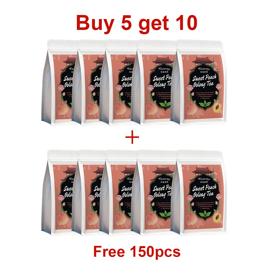 PALITUTU Sweet Peach Oolong Tea, Rich Natural Peach Fragrance Smooth Mellow Taste, Zero Sugar Zero Calorie Herbal Drink, Antioxidant-Rich For Daily Detox & Gentle Body Relaxation, Quick Ship For Hot & Cold Brewing