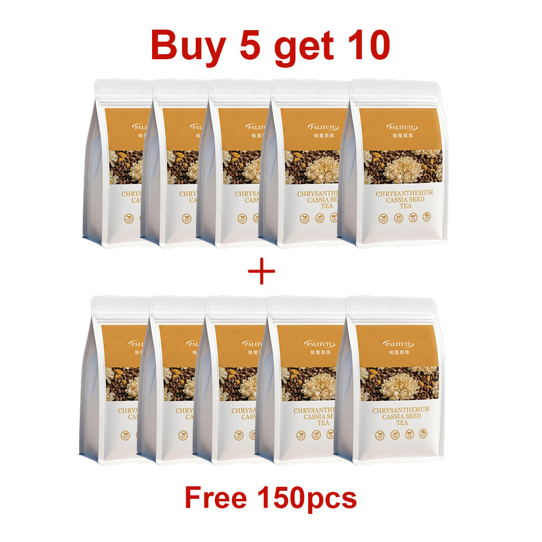 Chrysanthemum Cassia Seed Eye Recovery Wellness Tea Bags, Balanced Multi-Herb Formula With Goji & Burdock Root, Reduce Digital Eye Strain, Cool Body Heat, Fix Dull Skin & Bad Breath For Long Screen Users