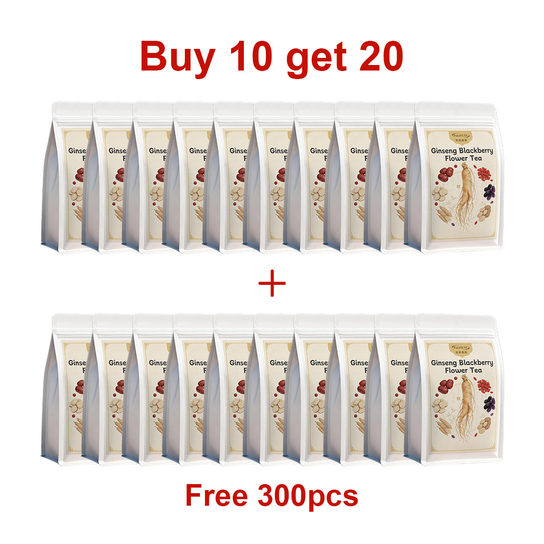 Men’s Daily Vitality Ginseng Mulberry Herbal Tea Sachets, 7-In-1 Wild Herbal Complex With Maca & Goji, Natural Energy Booster To Beat Daytime Fatigue, Earthy Fruity Low-Sip Tonic For Busy Guys & Night Shift Workers