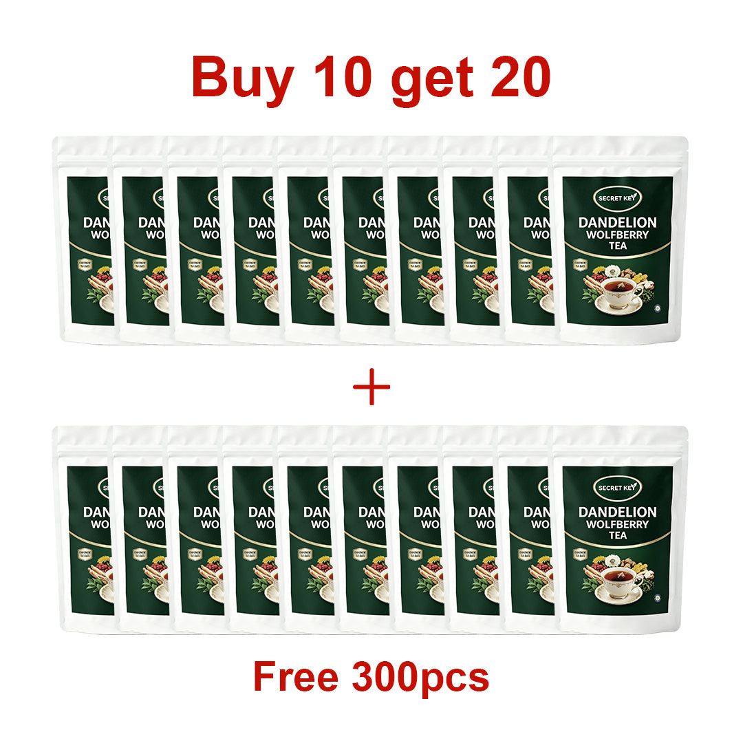 Dandelion Goji Liver Kidney Detox Tea Bags, 8 Herb Blend Eases Bloating & Water Retention, Caffeine-Free Gentle Energy For Late Nights & Greasy Meals, Hot Cold Brew Daily Wellness Infusion