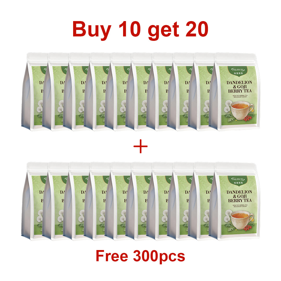 Antioxidant Dandelion Goji Berry Liver Cleanse Tea Bags, All Natural Multi-Herb Formula With Chrysanthemum & Cassia Seed, Soothe Strain From Long Screen Time, Gentle Detox Drink For Year-Round Internal Cooling Self-Care